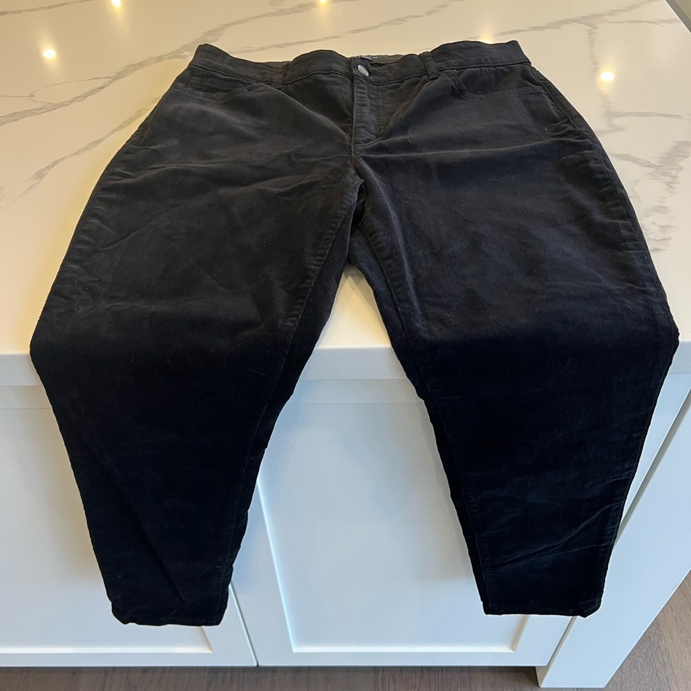 Chaps Black Corduroy Pants